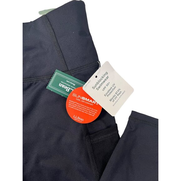 L.L. Bean Sunblocking Swimwear XS Capri Leggings UPF 50+ Black - Picture 3 of 8